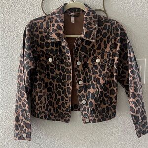 Leopard Print Tween Jacket